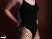  Blowjob and Rough Sex Big Dick in the Pantyhose - Cum on Boobs 1/16