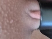 Milf vacuums big pierced clit 12/16