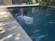 Poolside Amateur Hot Bikini Girl Twerking 8/16