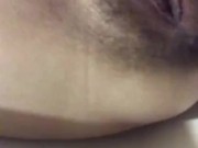 Pissing in bathroom, intensive masturbate hairy pussy and came pulsating 15/16