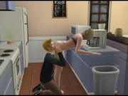 Girl offended and waiting in line for sex with a guy | Porno Game 3d 4/16