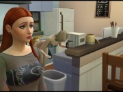 Girl offended and waiting in line for sex with a guy | Porno Game 3d 6/16