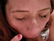 My mexican Step Sister curiously plays with my fat cock. 11/16