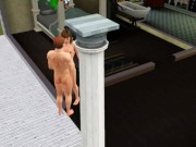 Fucked mistress while wife sees a dream in bed | video game sex 3/16