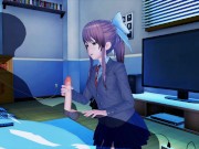 DOKI DOKI LITERATURE CLUB LUSTFUL  Sex with  MONIKA 3D HENTAI 1/16