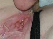 Pissing in my pregnant wife's pink pussy 11/16