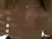 Naughty teen in fishnets small tits shows her tiny hole 6/16