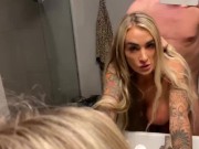 Doggie in bathroom with Daisy Lee 4/16