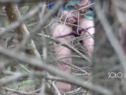 Peeping Tom on teen play with pussy in forest, public masturbation orgasm 5/16