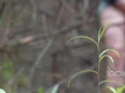 Peeping Tom on teen play with pussy in forest, public masturbation orgasm 6/16