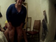 Me corta las uñas del pie y le meto una buena follada casi ahogándolo 13/16