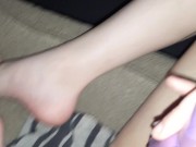 Filming solo, using vibrator and my feet to get off 16/16