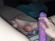 Filming solo, using vibrator and my feet to get off 3/16