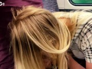 Slut sucks off a random stranger on a train and he films it - GENTOO2 15/16