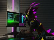 SYNTH RAVEGAES TINY PROTOGEN GIRL'S PUSSY TWICE [FURRY] [MESSY] [ROUGH] 1/16