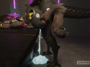 SYNTH RAVEGAES TINY PROTOGEN GIRL'S PUSSY TWICE [FURRY] [MESSY] [ROUGH] 10/16