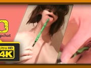 Stories Snapchat №21 Страшная баба мастурбирует зубной щеткой