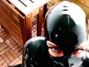 All Rubber Slut Has An Exciting Afternoon with Smoking, Sucking & Toys 6/16