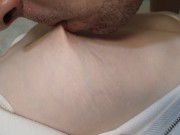 Close up licking and biting her sweet nipple 14/16