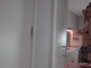 Perfect body babe teasing and fucking daddy in sexy lingerie till her pussy squirts -WHORNY FILMS 3/16