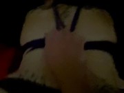 Coming home used 5 - fucked creampie & used rope harness butt plug in 7/16