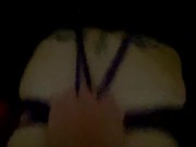 Coming home used 5 - fucked creampie & used rope harness butt plug in 9/16