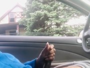 BBC Dick Flash! Stroking in Car during Quarantine gets Caught! 1/16