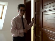 DADDY4K. Hottie gives old man blowjob and gets sissy drilled well 2/16