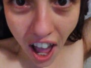 PinkMoonLust Crazy MV OF Big Spontaneous Orgasm Eye Contact Roaring Primal Growl Titty Play Worship 12/16