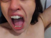 PinkMoonLust Crazy MV OF Big Spontaneous Orgasm Eye Contact Roaring Primal Growl Titty Play Worship 13/16