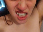 PinkMoonLust Crazy MV OF Big Spontaneous Orgasm Eye Contact Roaring Primal Growl Titty Play Worship 5/16