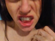 PinkMoonLust Crazy MV OF Big Spontaneous Orgasm Eye Contact Roaring Primal Growl Titty Play Worship 8/16