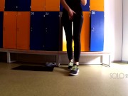 School locker room, innocent public masturbation 10/16