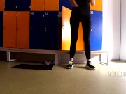 School locker room, innocent public masturbation 12/16