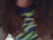 Older PinkMoonLust Hairy Pussy Tomboy Dress Cute Shorts Sits Pee Bathroom Uses Toilet Paper Fetish 16/16