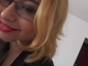 Submissive Bald Headed Slave Girl Enjoys Sloppy Deepthroat And Cum In Eye 1/16