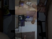 Fucking neighbor right in the parents bedroom, anal and vaginal fun swallow cum. Cum in mouth 13/16