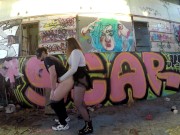 Доминирую над мужем в заброшенном бассейне 11/16