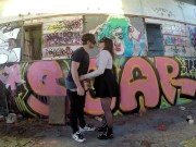 Доминирую над мужем в заброшенном бассейне 3/16