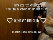 Slutty bitch can't hold back her lust and plays with pussy in fitting room, public masturbation 16/16