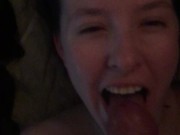 Daddy fucks my face and then makes me take it in the ass