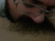 He licks my hairy teen bush before his wife gets home.... he is the slut 5/16