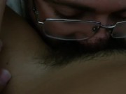 He licks my hairy teen bush before his wife gets home.... he is the slut 9/16