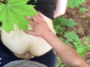 Неожиданный Публичный Секс с Незнакомцем во время Прогулки в Парке 13/16