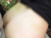 Неожиданный Публичный Секс с Незнакомцем во время Прогулки в Парке 9/16