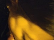 Se corren en mi boca y enseño la lengua con la corrida en la boca. Jovencita latina 11/16