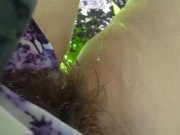 Cute Slutty Dirty Gardening CamGirl Plays Outside in Garden Cleans up Sprays Shorts Garden Hose