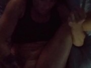 She masturbates while getting fucked in her ass, very sexy pawg 14/16