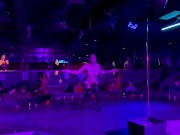 Tall Tantalizing Tattooed Temptress Rainbow Sugar Scull Full Stage Strip Show 11/16