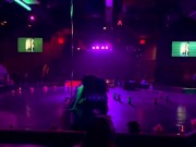 Tall Tantalizing Tattooed Temptress Rainbow Sugar Scull Full Stage Strip Show 2/16